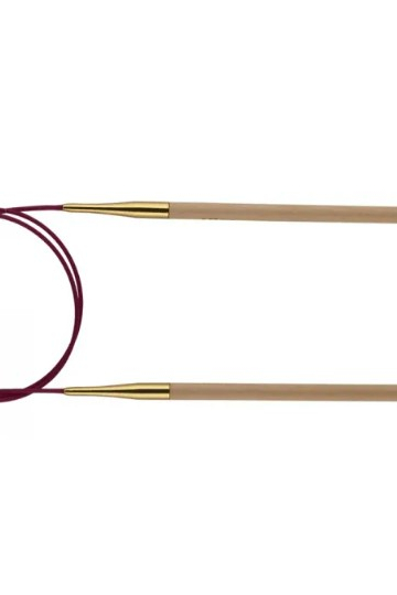 9,0 mm - KnitPro Basix Birch Rundpind 100 cm