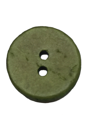 Kokos Knap 15 mm Grøn