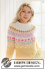 231-55 Lemon Meringue Sweater by DROPS Design