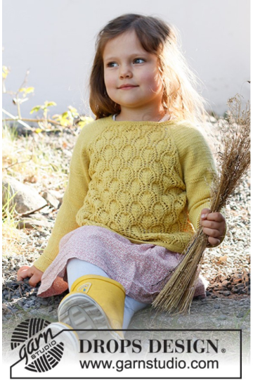 38-12 Sweet Marigold Sweater by DROPS Design