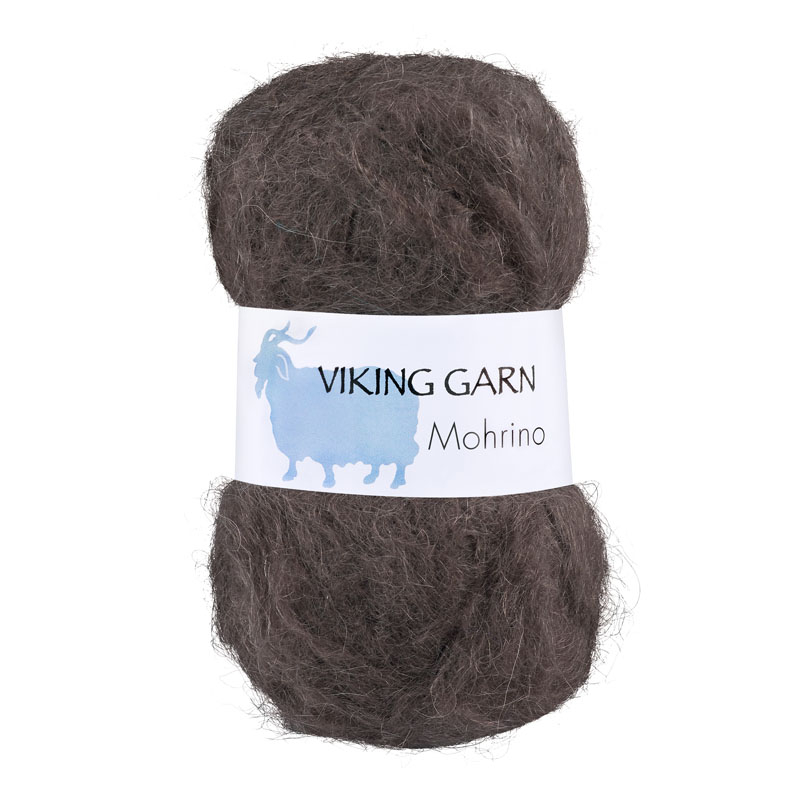 Viking Mohrino - 508 Brun, Mohairgarn, fra Viking