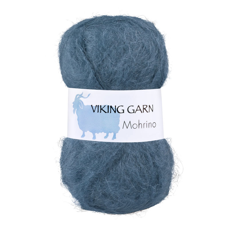 Billede af Viking Mohrino - 522 Gråblå, Mohairgarn, fra Viking