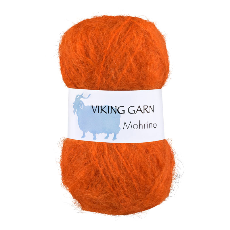 Billede af Viking Mohrino - 554 Orange, Mohairgarn, fra Viking