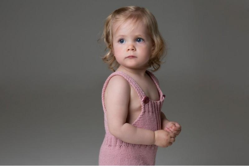 "Iben" Romper, pige - Knøttestrikk 42 Kit - 1-24 Mdr. - Viking Bamboo, fra Viking