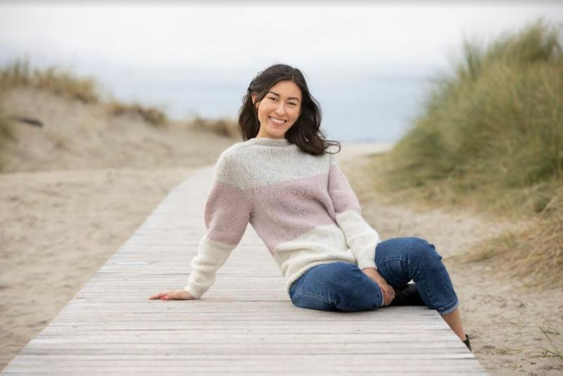 "Dans" Genser - Viking Design 1923-3A Kit - XS-XXL - Viking Alpaca Bris, fra Viking