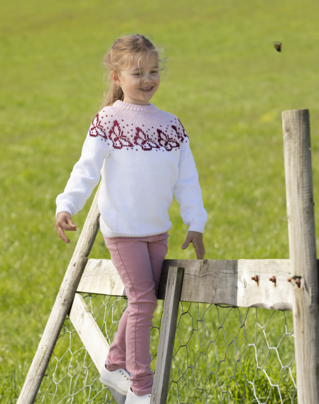 Quot;aurora " Genser Viking Design 2019 1 Kit 2 12 År Viking Bamboo Fra Viking