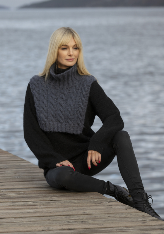 "Rest" Hals - Viking Design 2033-6 Kit - Dame - Viking Alpaca Bris, fra Viking