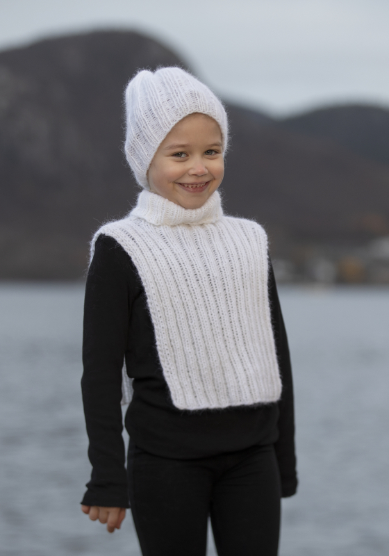 "Riba" Hals og hue - Viking Design 2034-7 Kit - Barn - Viking Alpaca Bris, fra Viking