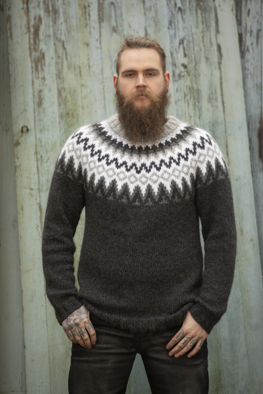 "Safe" Genser - Viking Design 2107-11 Kit - XS-XXXL - Viking Alpaca Bris, fra Viking