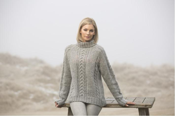 "Rim" Genser - Viking Design 1807-3 Kit - S-XL - Viking Alpaca Bris, fra Viking