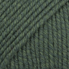 DROPS Cotton Merino Unicolor 22 Mørk Grøn