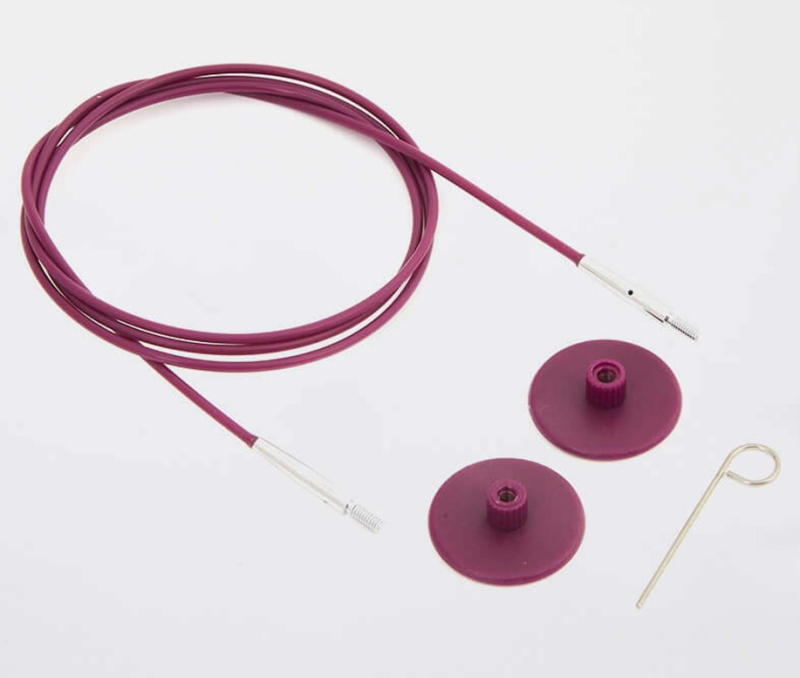 Knitpro wire (lilla), 60 cm, fra Knitpro