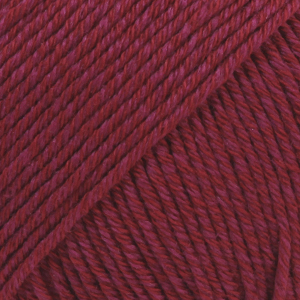 DROPS Cotton Merino Unicolor 07 Vinrød