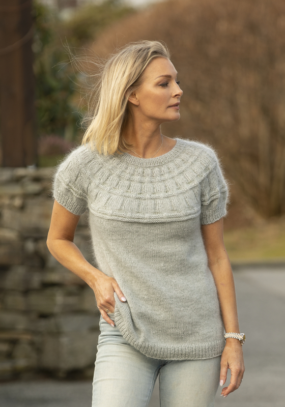 "jolanda" Top Viking Design 2212-3 Kit Xs-xxl Viking Trend Merino Petite Og Viking Kid-silk Fra Viking