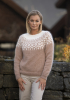 "Peony" Genser - Viking Design 2213-8 Kit - XS-XXL - Viking Trend Merino Petite og Viking Kid-Silk