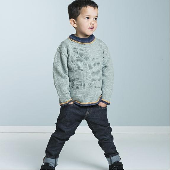 "Ulv" Genser - Viking Design 1607-3B Kit - 2-12 År - Viking Vår, fra Viking