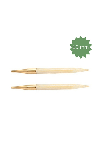10 mm - Knitpro Bambus Udskiftelige Rundpinde