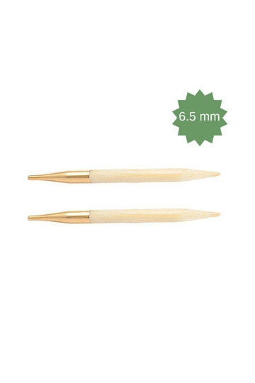 6.5 mm - Knitpro Bambus Udskiftelige Rundpinde