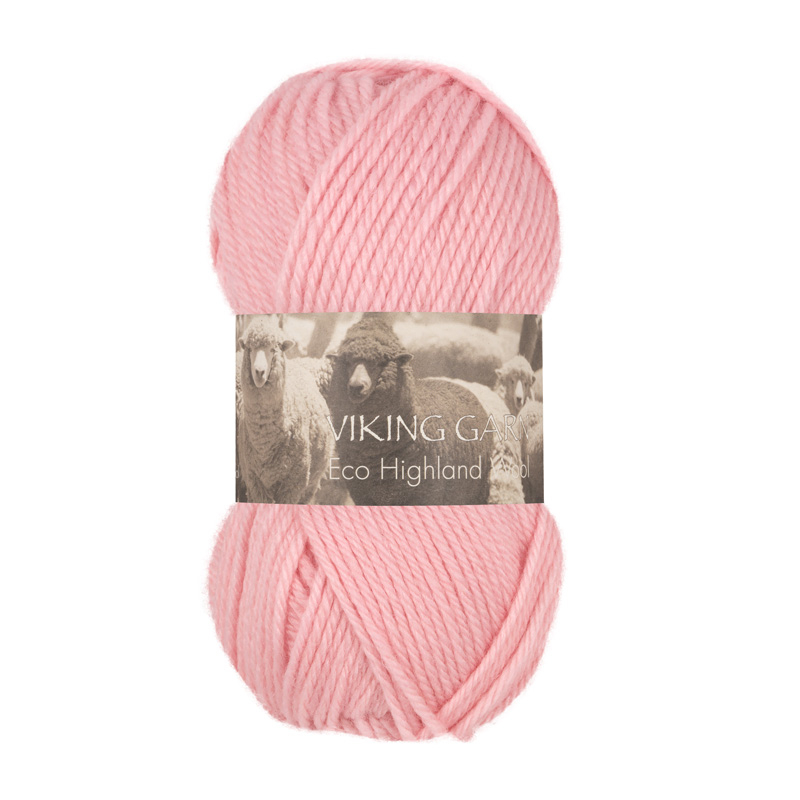 Billede af Viking Eco Highland Wool 263 Lys rosa, Uldgarn, fra Viking