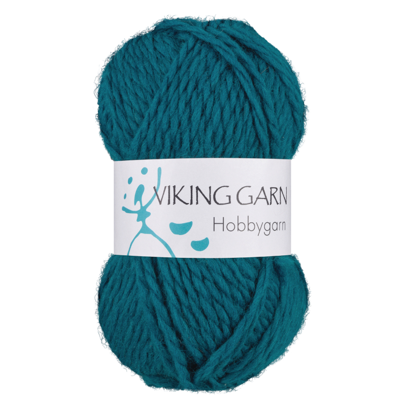 Viking Hobbygarn 928 Mørk petrol, Uldgarn, fra Viking