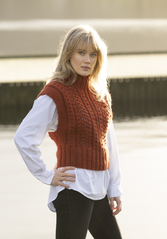 Quot;solås " Vest Viking Design 2102 2 Kit S Xl Viking Hobbygarn Fra Viking