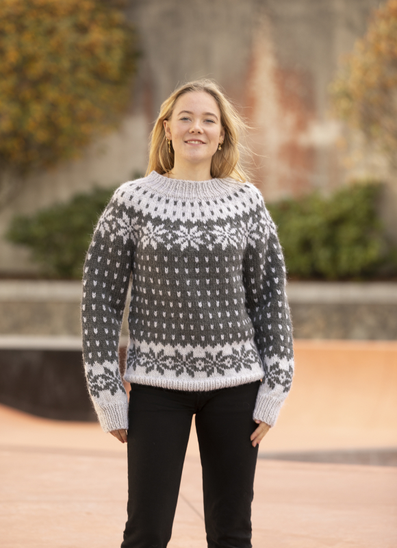 "Aquila" Genser - Viking Design 2135-8A Kit - XS-XXL - Viking Hobbygarn, fra Viking