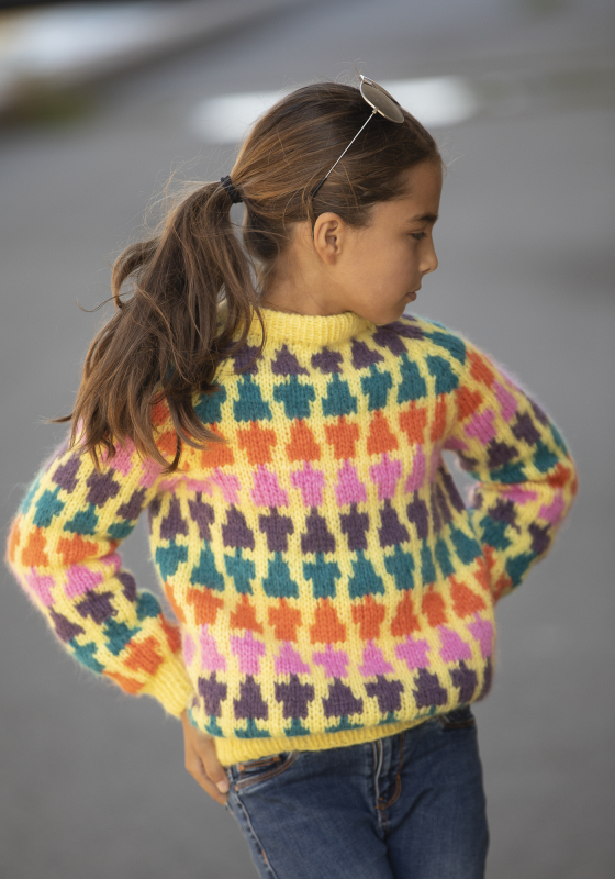 Billede af &quot;River&quot; Genser - Viking Design 2228-6 Kit - 2-14 år - Viking Alpaca Bris, fra Viking