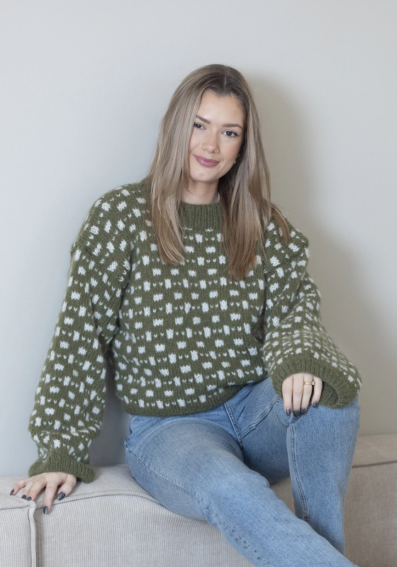 "Bryggen" Genser - Viking Design 2305-12A Kit - XS-XXL - Viking Alpaca Bris, fra Viking