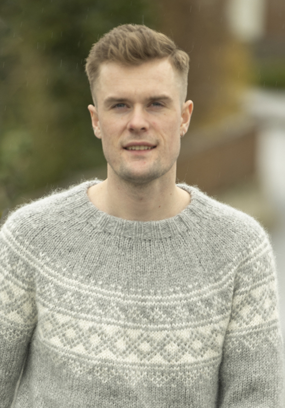 "Kvål" Genser - Viking Design 2316-8 Kit - XS-XXL - Viking Alpaca Bris, fra Viking