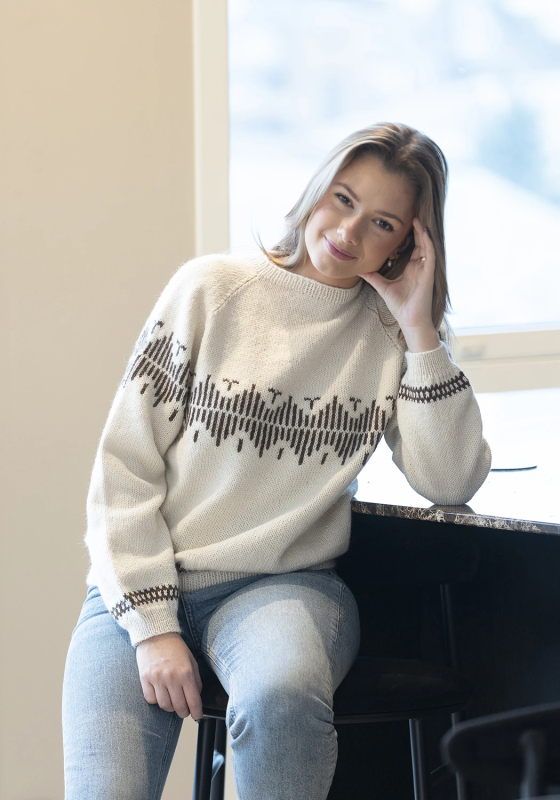 "Cheer" Genser - Viking Design 2306-3 Kit - XS-XXL - Viking Alpaca Storm, fra Viking