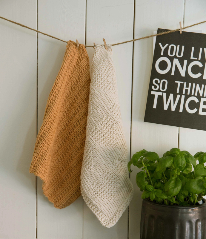 Vaskeklude - Viking Design 1421-5A+B Kit - 25x30 cm - Viking Vår, fra Viking