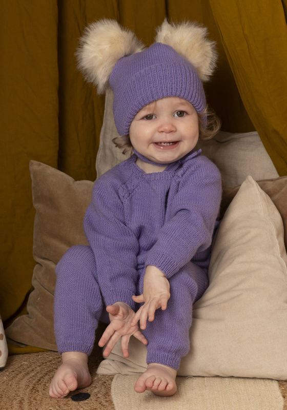 "Maylin" Sæt, Jakke, buks og hue - Viking Design 2417-9 Kit - 1 - 24 mdr - Viking Trend merino petite, fra Viking