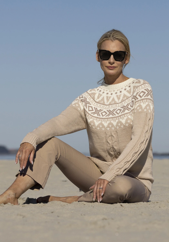 "Sanding" Genser - Viking Design 2319-8 Kit - XS-XXL - Viking Bamboo, fra Viking