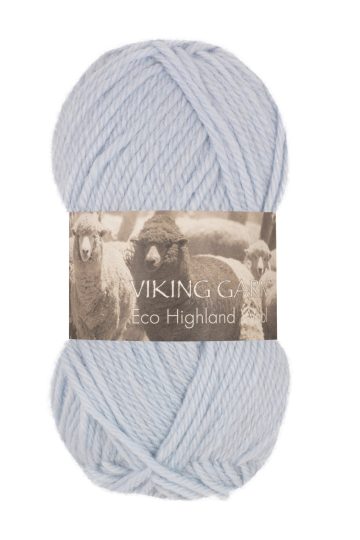 Viking Eco Highland Wool 220 Lys blå