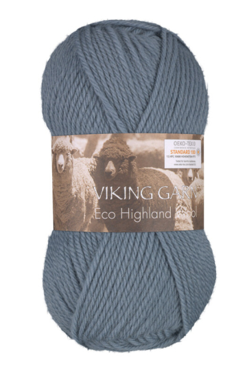 Viking Eco Highland Wool 210 Gråblå