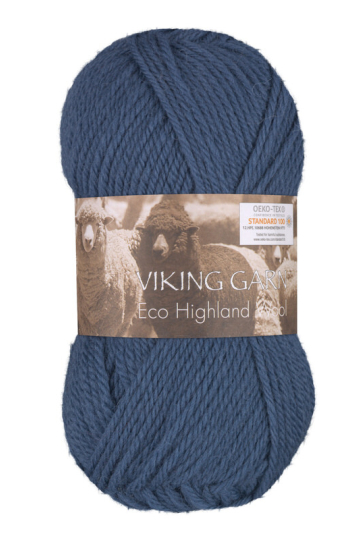 Viking Eco Highland Wool 222 Lys jeansblå