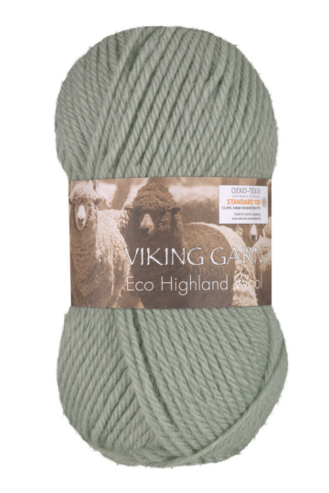Viking Eco Highland Wool 235 Støvet lys grøn