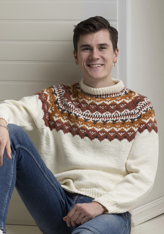 "Turt" genser- Viking Design 2315-6C Kit - XS-XXL - Viking Vår, fra Viking