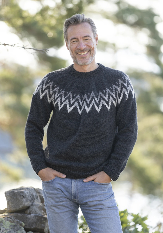 "Tonny" genser- Viking Design 2330-1B Kit - XS-XXL - Viking Wool, fra Viking