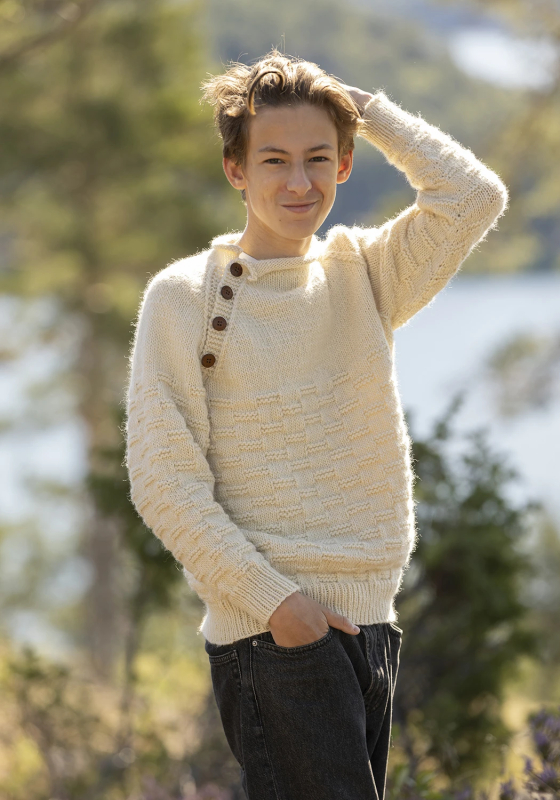 "Odin" genser- Viking Design 2330-13A Kit - XS-XXXL - Viking Wool , fra Viking