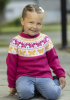 "Butterfly - sommerfugle" Genser- Viking Design 2424-1A Kit - 1 - 8år - Viking Baby merino