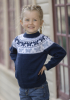 "Butterfly - sommerfugle" Genser- Viking Design 2424-1B Kit - 1 - 8år - Viking Baby merino