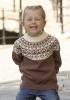 "Hjerte" Genser- Viking Design 2424-2B Kit - 1 - 8år - Viking Baby merino