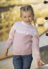 "Hjerte" Genser- Viking Design 2424-2C Kit - 1 - 8år - Viking Baby merino