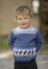 "Sørpolen - Pingviner" Genser- Viking Design 2424-3 Kit - 1 - 8år - Viking Baby merino