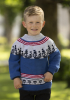 "Sørøver" Genser- Viking Design 2424-4 Kit - 1 - 8år - Viking Baby merino 
