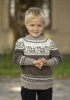 "Fagros - ko" Genser- Viking Design 2424-7 Kit - 1 - 8år - Viking Baby merino 