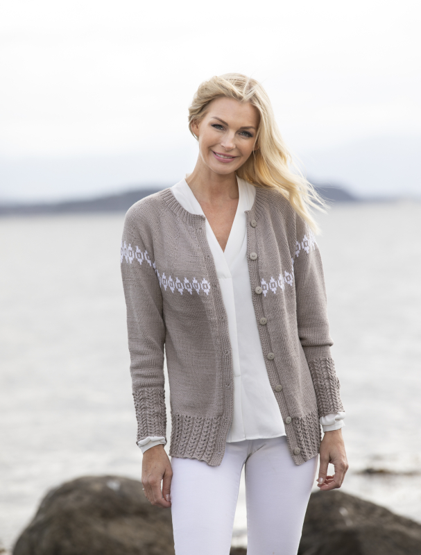 "Pram" Cardigan - Viking Design 2014-3 Kit - XS-XXL - Viking Bjørk, fra Viking