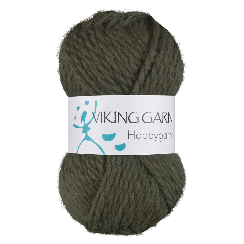 Viking Hobbygarn 935 Mørk grøn, Uldgarn, fra Viking