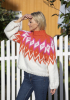 "Orange Blossom" genser- Viking Design 2426-1C Kit - XS-XXL - Viking Snorre